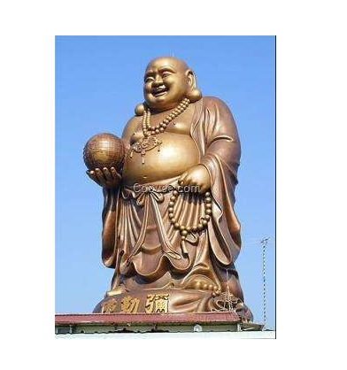 杭州铜弥勒佛像 工艺精湛，品质价廉的坐像托宝铜弥勒